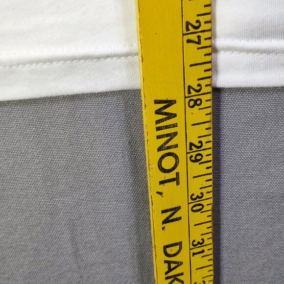 Next Level Motorcycle print short sleeve shirt men's size L white w black graphi - Picture 8 of 8